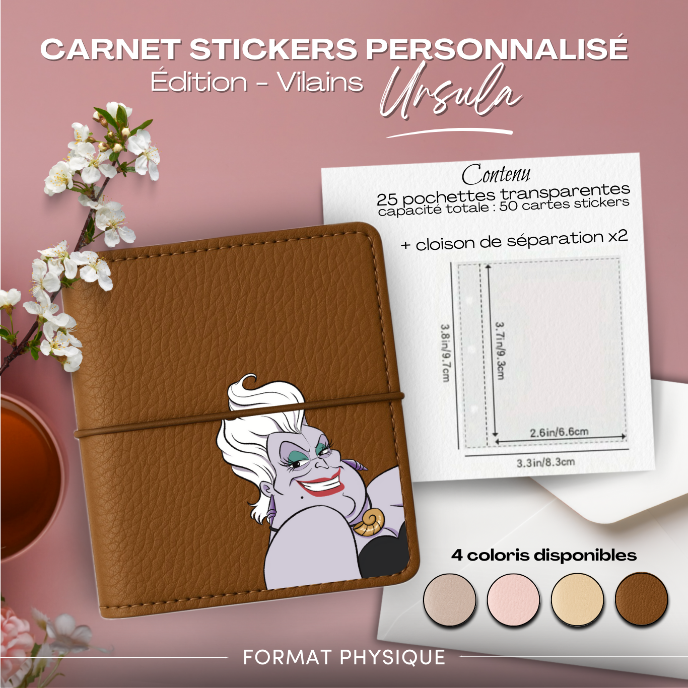 Carnet Stickers personnalisé - Édition Vilains - Ursula – Image 4